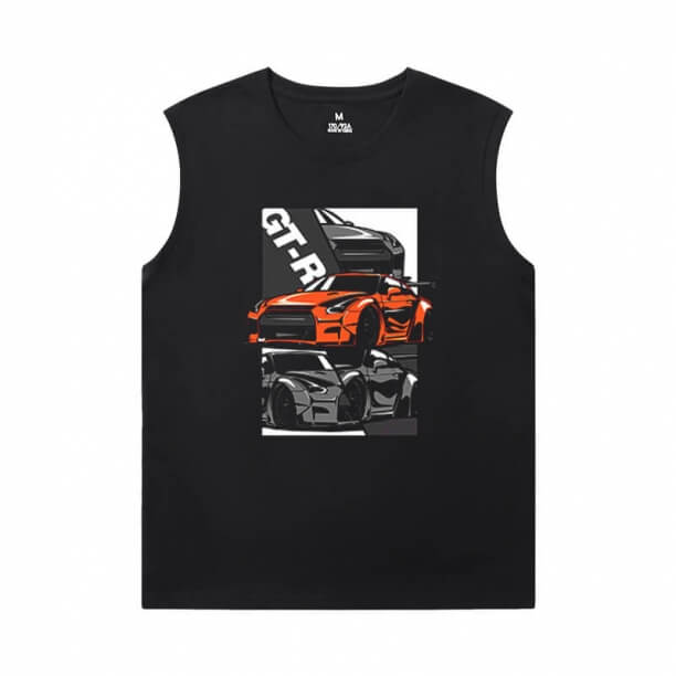 Auto ärmellose T-Shirts Herren Cool GTR T-Shirt