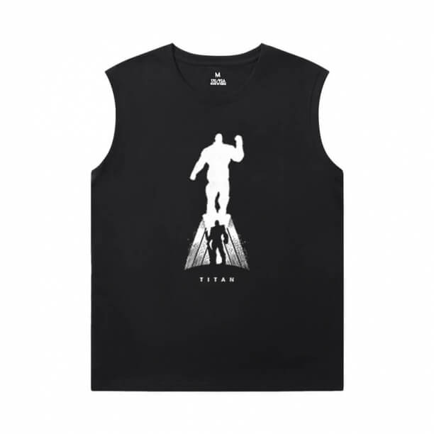 Thanos Sports Sleeveless T Shirts Marvel The Avengers Tees