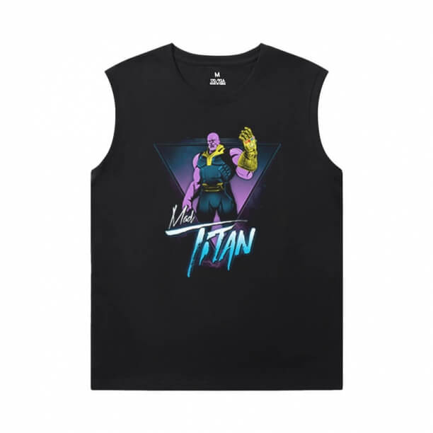 Thanos Tees Marvel The Avengers Sleevless Tshirt Đối với nam giới