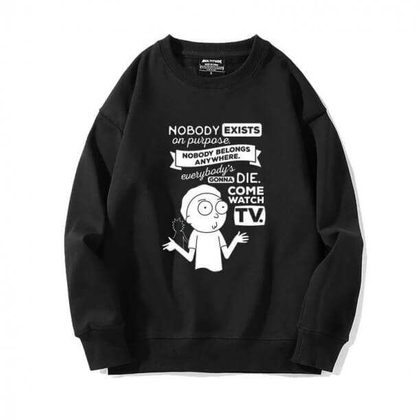 Rick og Morty Jakke Sort Sweatshirts