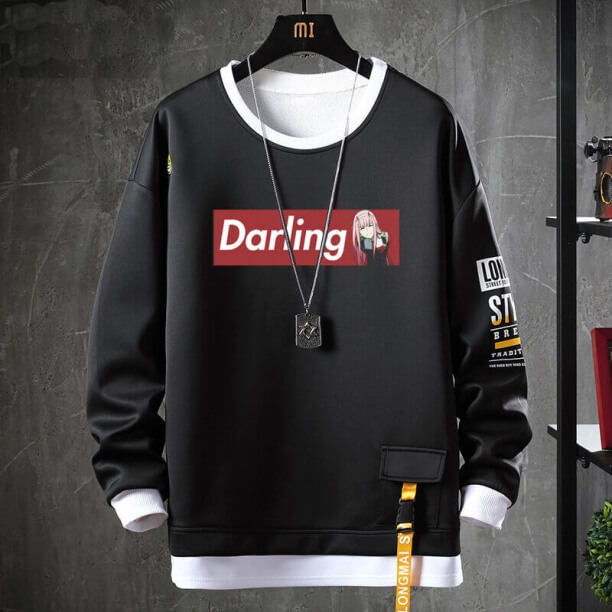 Darling In The Franxx Sweatshirt Pull noir