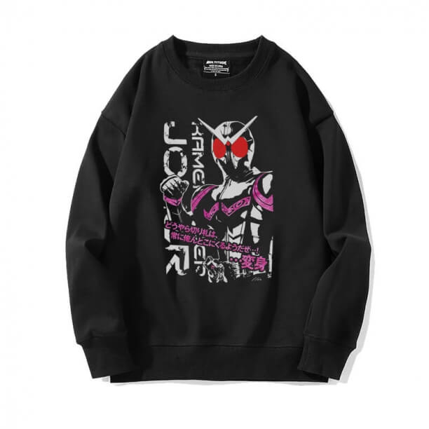 Masked Rider Sweatshirt Anime Black Sweater
