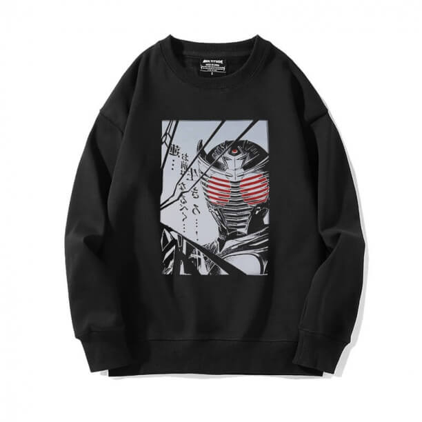 Maskeli Rider Sweatshirt Anime Crew Boyun Kazak