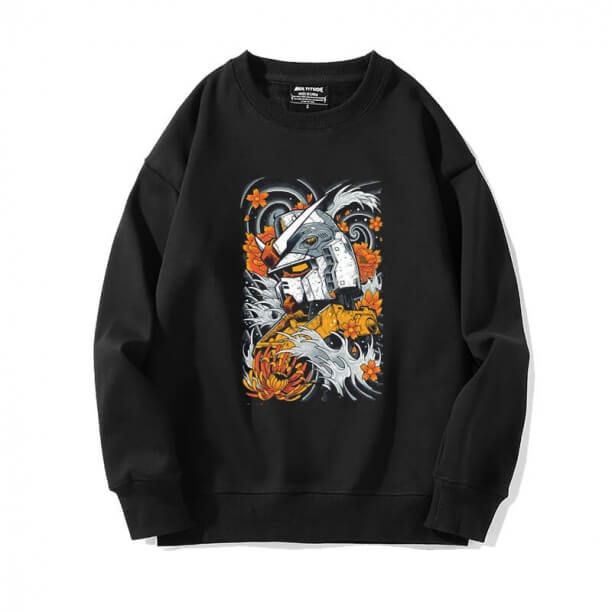 Gundam Sweatshirts Schwarze Tops