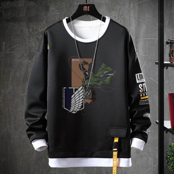 Attack on Titan Sweater Fake Two-Piece Sweatshirt