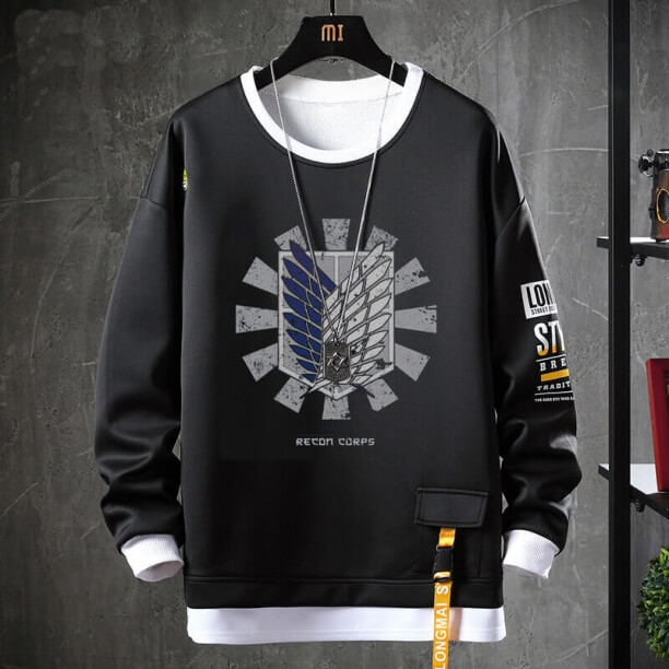 Attack on Titan Jacket Fake Two-Piece Sweatshirts
