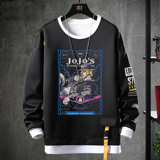 JoJo Sweatshirt Аниме Персонализированные Kujo Jotaro пальто