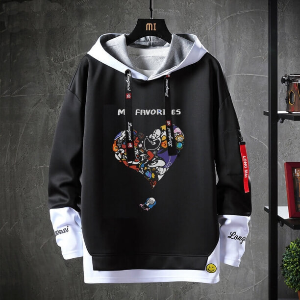 Manteau de crâne de chien ennuyeux noir de sweat-shirt undertale
