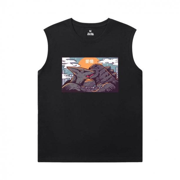 Godzilla T-Shirt Hot Topic Sleeveless Crew Neck T Shirt