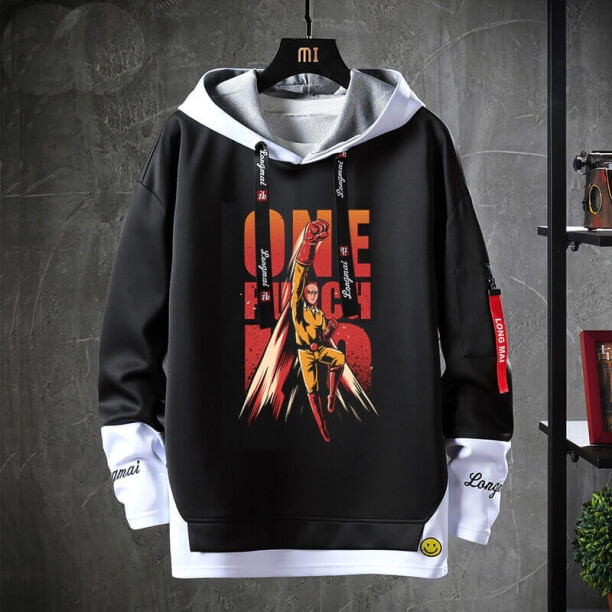 Wysokiej jakości bluzy Hot Topic Anime One Punch Man Jacket