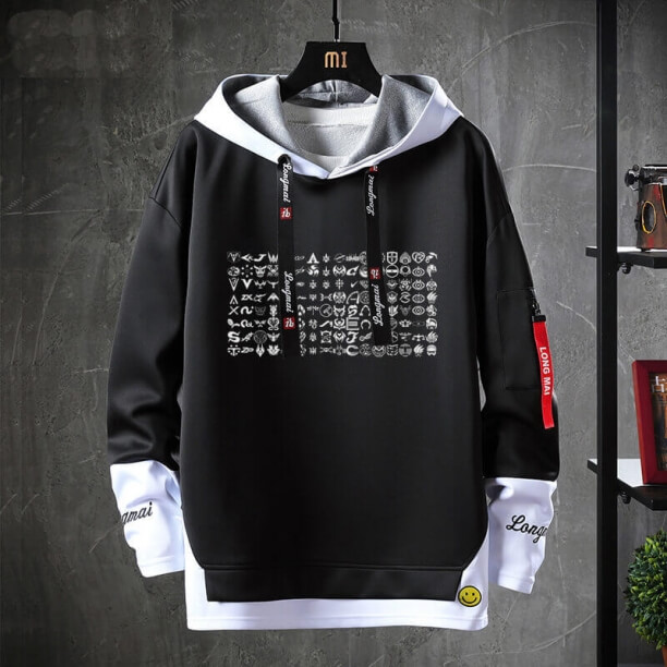 Hot Emne Sweatshirt Vintage Anime maskeret Rytter Coat