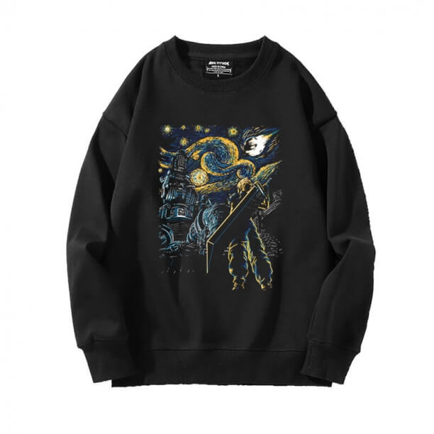 Final Fantasy Sweatshirts Phi hành đoàn cổ Tops