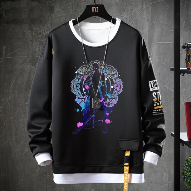 Fake Two-Piece Tops Final Fantasy Sweatshirts
