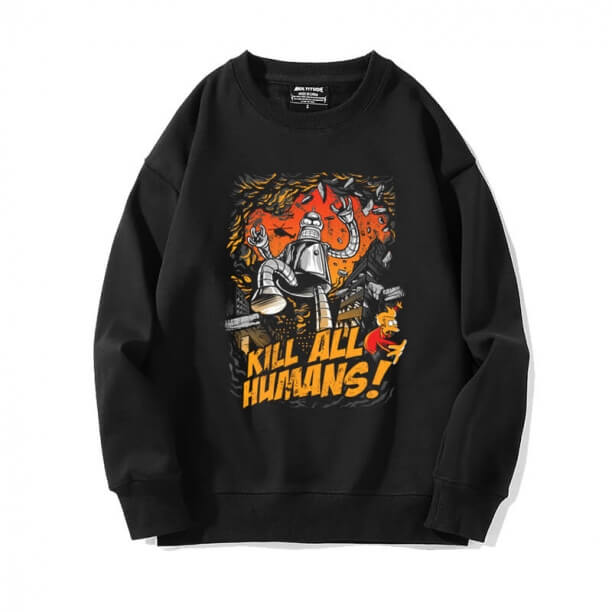 Anime Amerika Futurama Jaket Crewneck Kaus