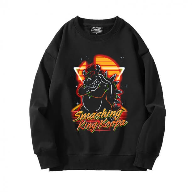 Mario coat phi hành đoàn cổ sweatshirts