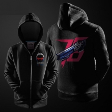 ブリザード監視ソルジャー76パーカージップアップブラックメンズスウェットシャツ