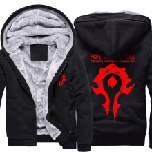 <p>Winter World of Warcraft Horde Logo Hoodie</p>