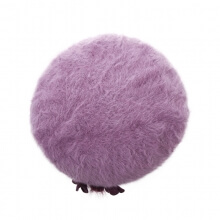 Rabbit Hair Beret Hat Female Winter Warm Hat Flower Printed Stewardess Hat High Quality