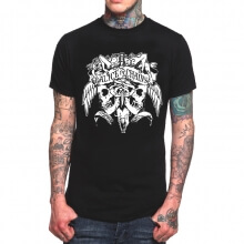 โลหะหนักสีดำ Alice In Chains Band Tshirt  