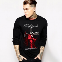 Black Nightwish Band T-shirt Long Sleeve Cotton Tee