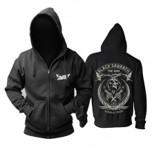 Pulover cu cap negru Black Sabbath din Regatul Unit din Metal