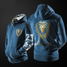 Warcraft sweatshirt वाह गठबंधन गोल्डन शेर वस्त्रों के बर्फ़ीला तूफ़ान की दुनिया