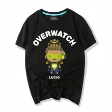  Cartoon lucio Camisetas Overwatch Top
