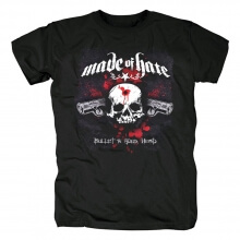 Serin Bant Yapılmış Nefret Tişörtlerin Hard Rock Metal T-Shirt