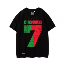 Keren Cristiano Ronaldo T-shirt Cr7 T-shirt Hitam
