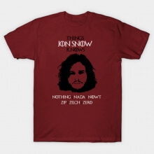 Tee-shirt cool Jon Snow Tee de Game of Thrones