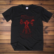 Maglietta Creative Deadpool Hero Tshirt di cotone nera 
