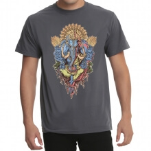 Ganesha Elephant God Blue T-shirt