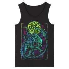 Camisetas sin mangas con estampado de Hard Rock Anillos únicos de las camisetas sin mangas de Saturno