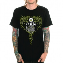 T-shirt Omnia Rock noir T-shirt pour homme en métal lourd noir