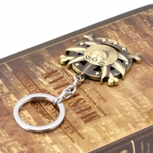 Pendentif d'une clé mille pièces ensoleillée