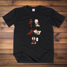 Una camiseta de Punchman y deadpool