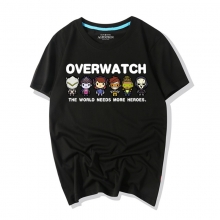  Overwatch Video Oyunu Çizgi Film Kahramanları Tişörtleri 2