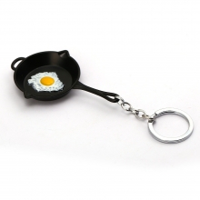 Pan Omelette Skin Keychain