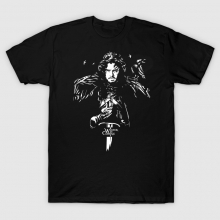 Kvalitní dům Stark Jon Snow tričko