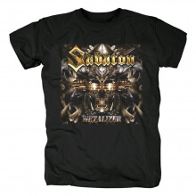 Sabaton Tee Shirts Zweden Hard Rock zwart metalen T-shirt