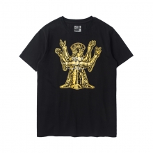 聖闘士星矢ジェミニTシャツブラックカップルティー