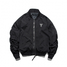 NBA Lakers Kobe Bryant Chaquetas Kobe Black Mamba Zip Bomber Jacket 