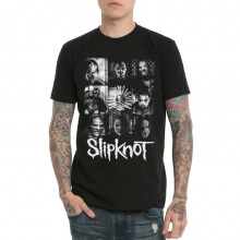 Slipknot Knotty 헤비 메탈 록 프린트 티셔츠 블랙