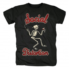 Distorsion sociale T-shirt Punk Rock Band Graphic Tees