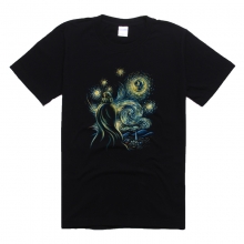 Star Wars Van Gogh Style T-shirt Femme Noir T-shirt