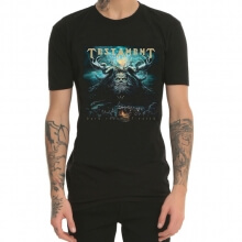 Testament heavy metal rock print T-shirt zwart