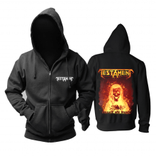 Felpa con cappuccio Testament Hoody Rock Rock in metallo