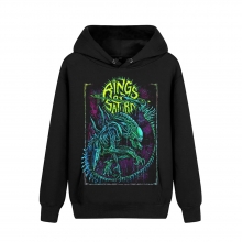 Felpa con cappuccio in metallo unica di Rings Of Saturn Xeno Hoody