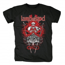 Us Skull Graphic Tees Impresionante camiseta de Lamb of Gad