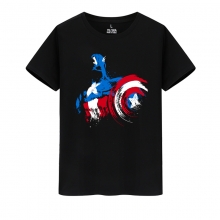 Marvel Hero Kaptan Amerika T-Shirt Avengers Tees